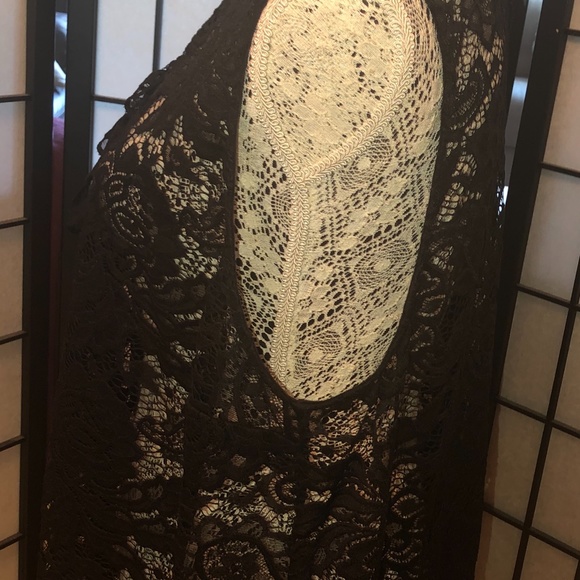 WHO WHAT WHERE Black Lace Tank Top XXL - Picture 4 of 5